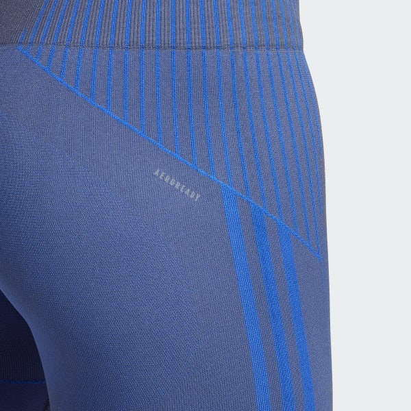 Niebieski Legginsy Seamless Branded 7/8