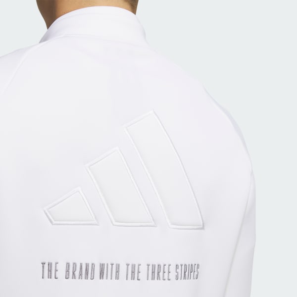 アディダスゴルフ◆ハーフジップ ウール100% ニット ジャケット グレー M アディダスゴルフ◇ハーフジップ ウール100% ニット ジャケット