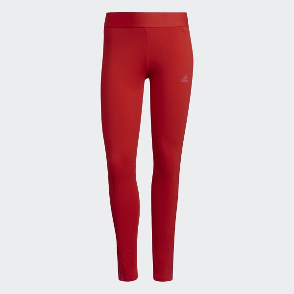 Vermelho Legging Essentials 3-Stripes 28881