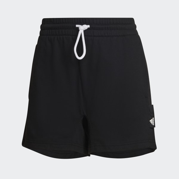 Black adidas Sportswear Studio Lounge Shorts UW080
