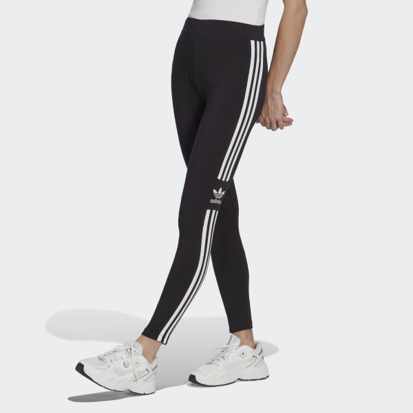 Bañera Sociedad Prohibir adidas Trefoil Tights - Black | Women's Lifestyle | adidas US