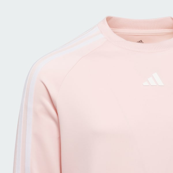 Girls pink adidas top outlet