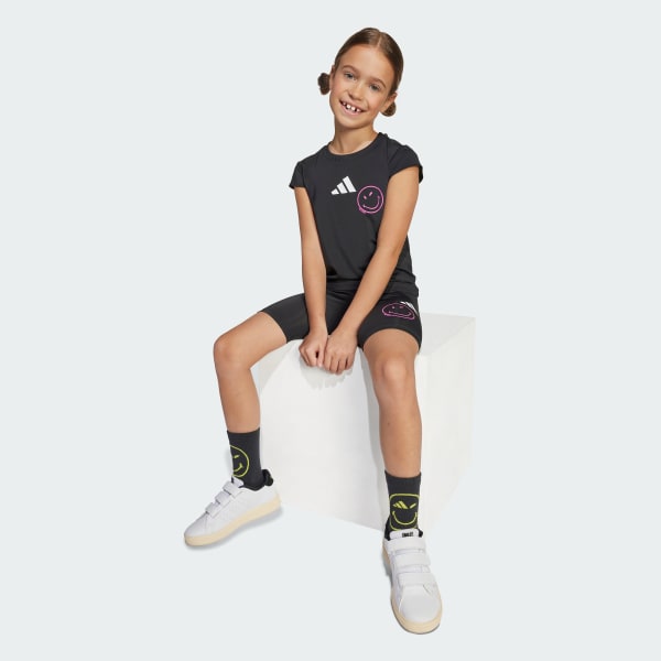 Black adidas x Smileyworld Training Set Kids