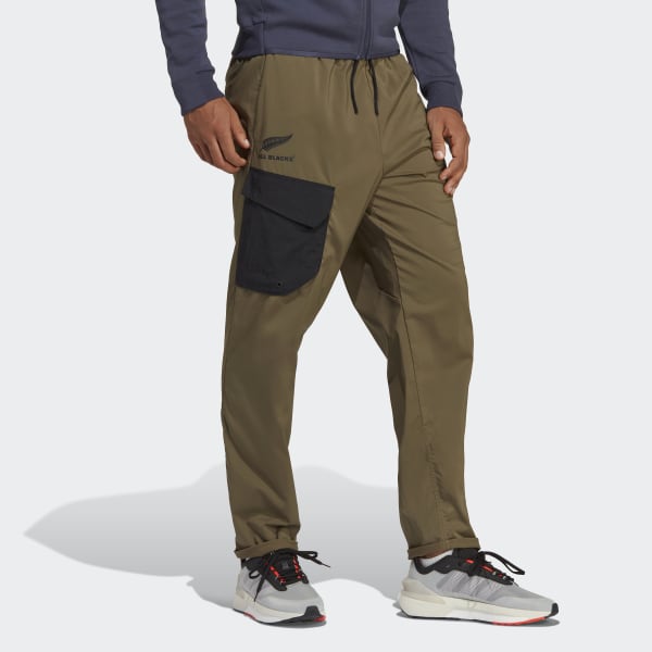 Green All Blacks Rugby Lifestyle Tapered-Cuff Pants