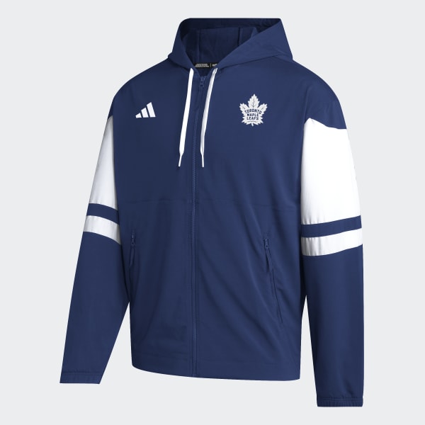 Men's Toronto Maple Leafs adidas Black Full-Zip Team Sports Tracksuit