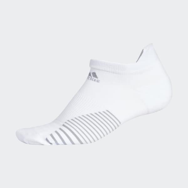 adidas Run Tabbed No-Show Socks - White 