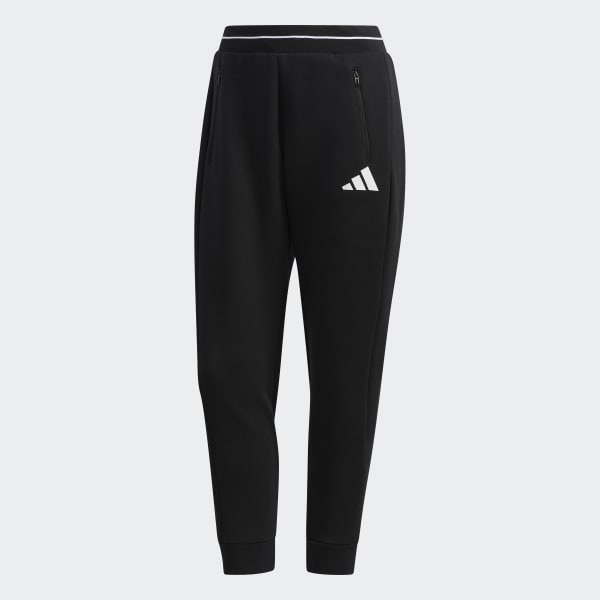 Adidas black and white striped pants hotsell