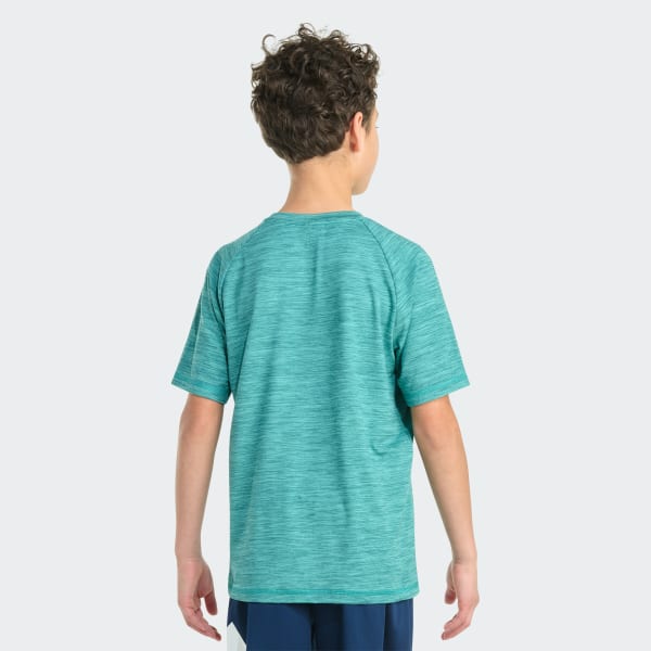 adidas Short Sleeve Essential Mélange Tee - Green | Free Shipping