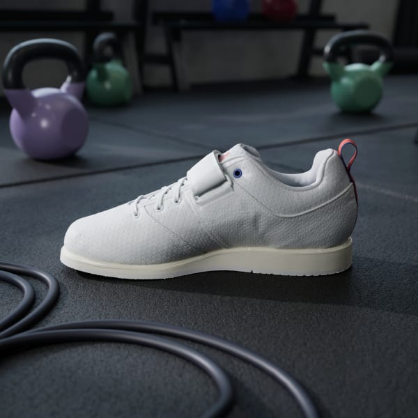 adidas Powerlift 5 Weightlifting Shoes - White | Free