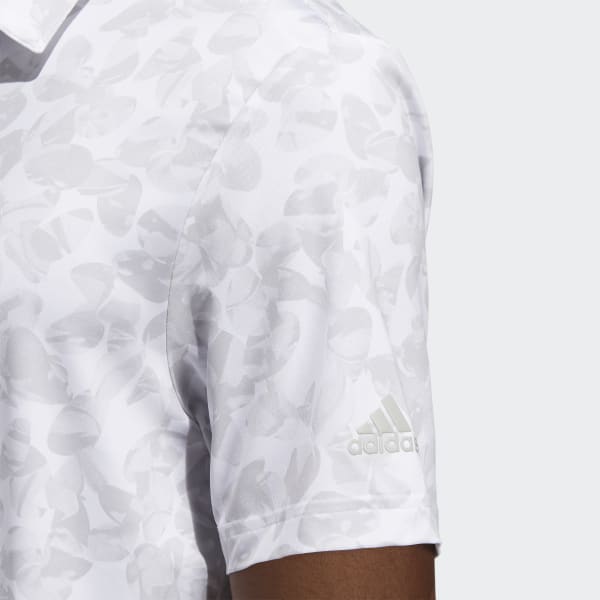 White Prisma-Print Polo Shirt ZR010