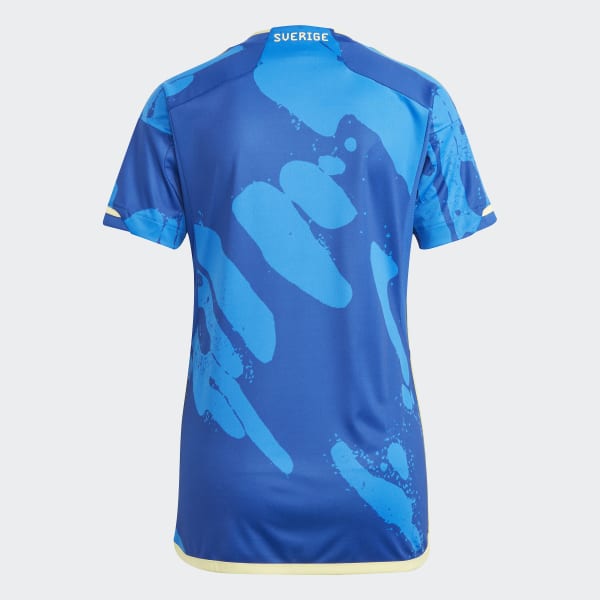 Bleu Maillot Extérieur équipe féminine Suède 23
