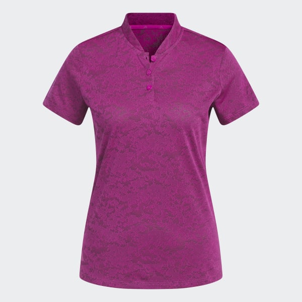 Roze Jacquard Golf Poloshirt