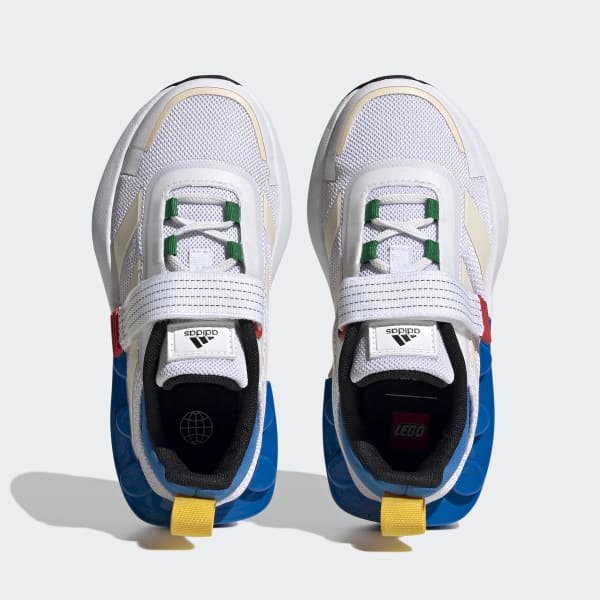 White adidas x LEGO® Tech RNR Elastic Lace and Top Strap Shoes