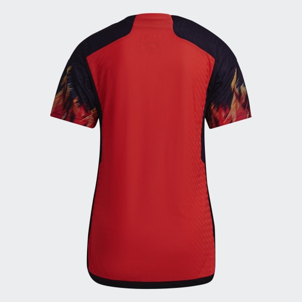 Rouge Maillot Domicile Belgique 22 Authentique NEO87