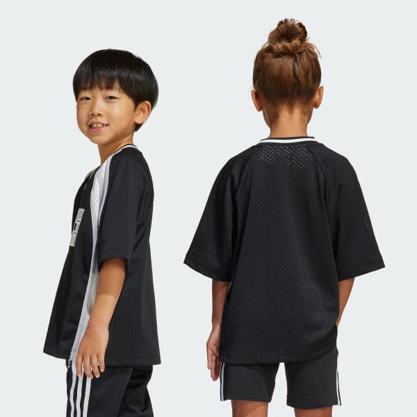 Đen Áo Thun Jersey Oversize