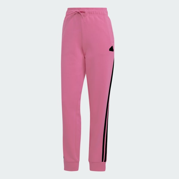 Adidas Classic 3-Stripe Nylon Jogger Pants Girls Sz 6x Pink