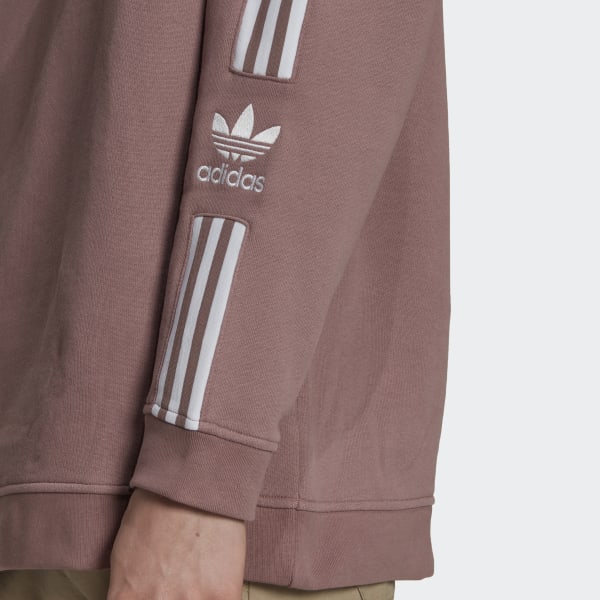 Paars Adicolor Classics Lock-Up Trefoil Sweatshirt KOR21