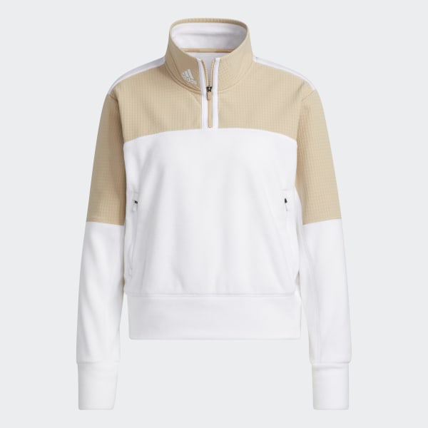 Hvit 1/4-Zip Fleece Jakke VW474