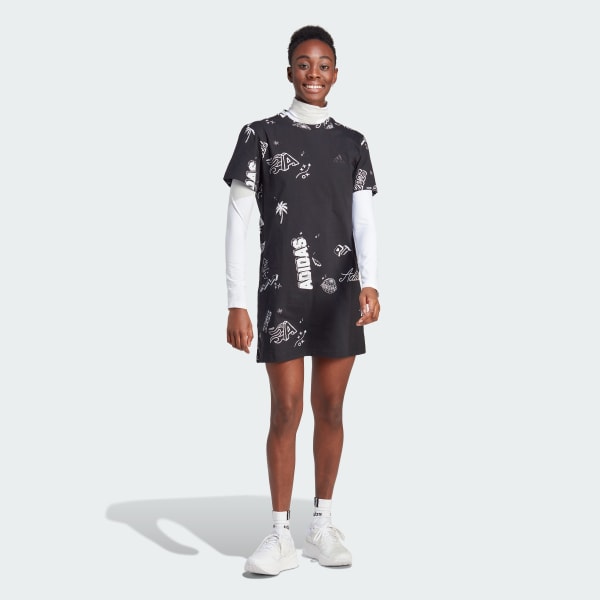 Adidas cut out tee dress new arrivals