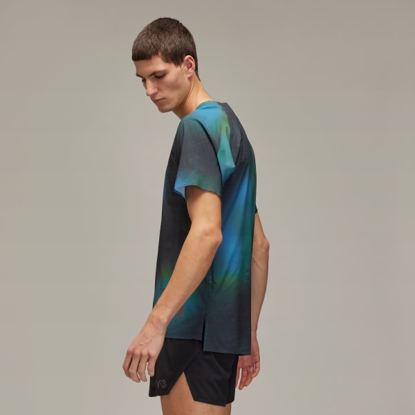 Multicolor Y-3 Allover Print Running Short Sleeve Tee