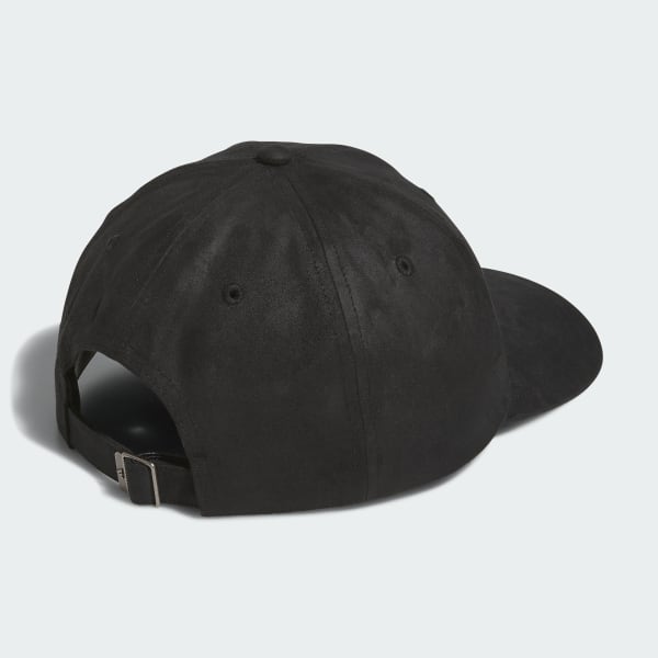 Black Faux Suede 6-panel Hat