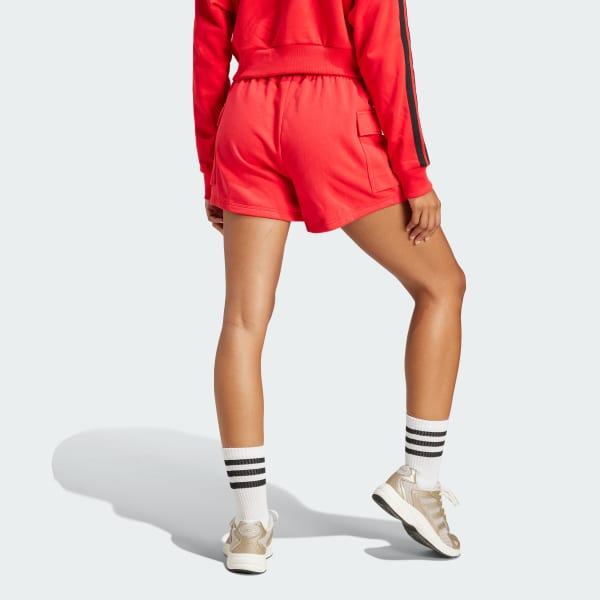 Vermelho Shorts Essentials Small Logo French Terry Cargo