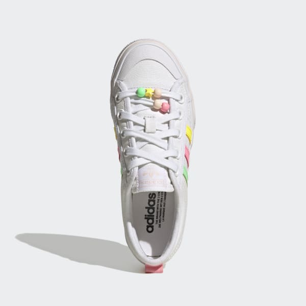 Bianco Scarpe Nizza Platform