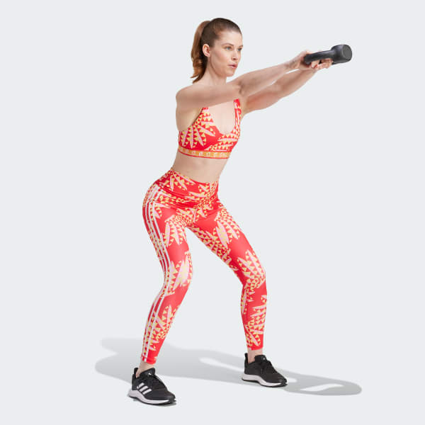 Rojo Mallas adidas x FARM Rio 7/8 Corte Alto