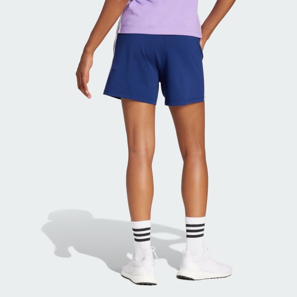 Blu Short Essentials 3-Stripes Cotton