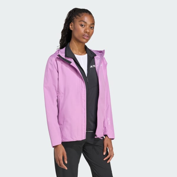 adidas Terrex Multi 2.5L Rain.Rdy Jacket - Purple | Free Shipping