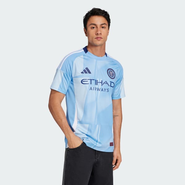 NEW YORK CITY FOOTBALL SHIRT ADIDAS HOME SOCCER JERSEY 2015