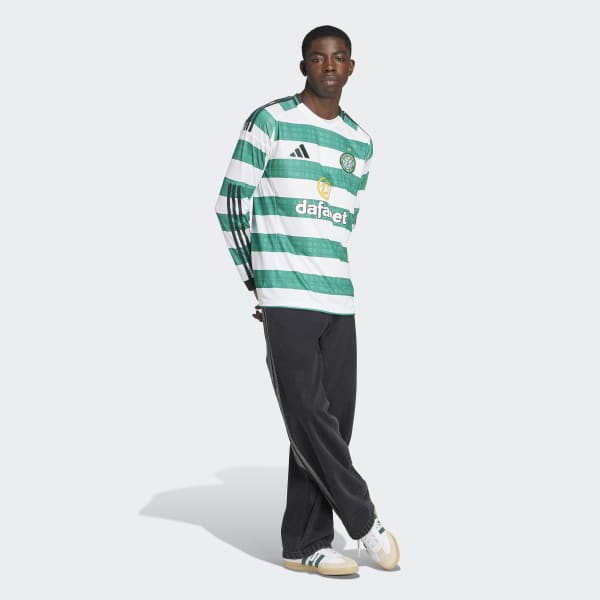 adidas Celtic FC 25/26 Long Sleeve Home Jersey - White