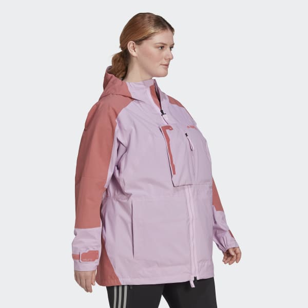 Purple Terrex Xploric RAIN.RDY Hiking Jacket (Plus Size)