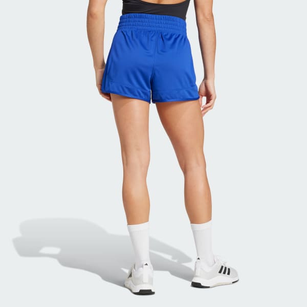 Azul Shorts Malha Cintura Alta Pacer Essentials