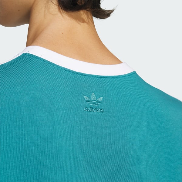 adidas Trefoil Logo Play Football Graphic Short Sleeve Tee Turquoise adidas Thailand