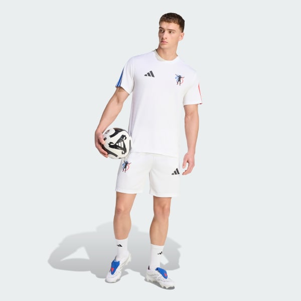 Hvid Jude Bellingham træningsshorts