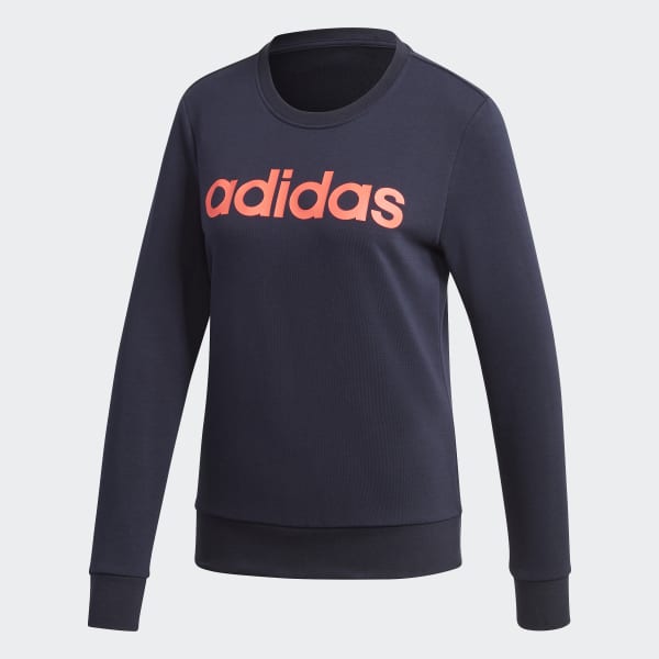 Adidas essentials linear sweatshirt sale