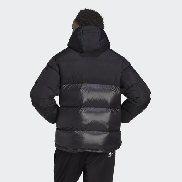 Black Down Regen Hooded Puffer Jacket CT383