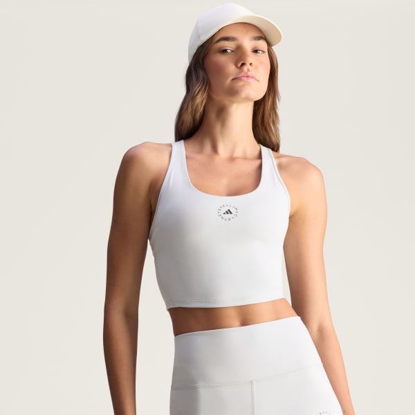 sedá Zkrácený top adidas By Stella McCartney Yoga