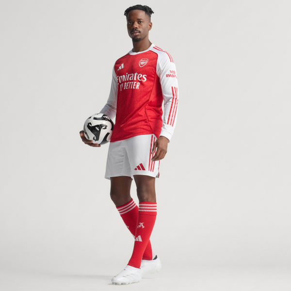 Czerwony Koszulka Arsenal 25/26 Long Sleeve Home Authentic