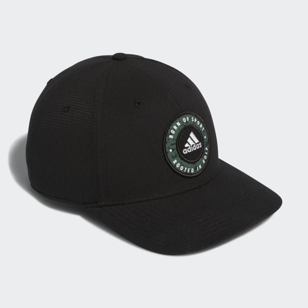 Black Circle Patch Snapback Hat 27389