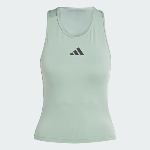 Hijau Tank Top Bra Power 3-Stripes Racerback