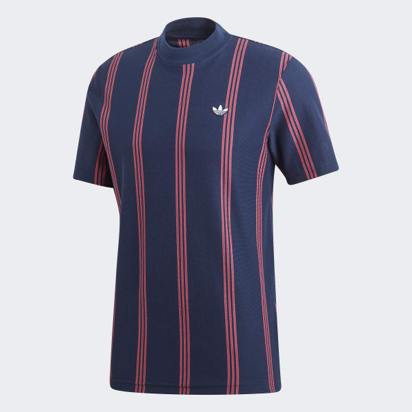 Adidas Cizgili Tisort Mavi Adidas Turkey