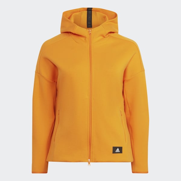 Orange adidas Sportswear Mission Victory Kapuzenjacke – Große Größen YY534