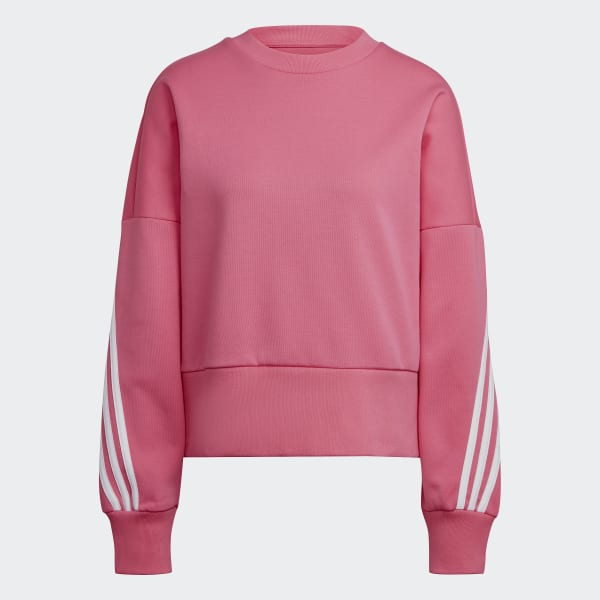 Rosa Sudadera adidas Sportswear Future Icons 3 Franjas LOR06