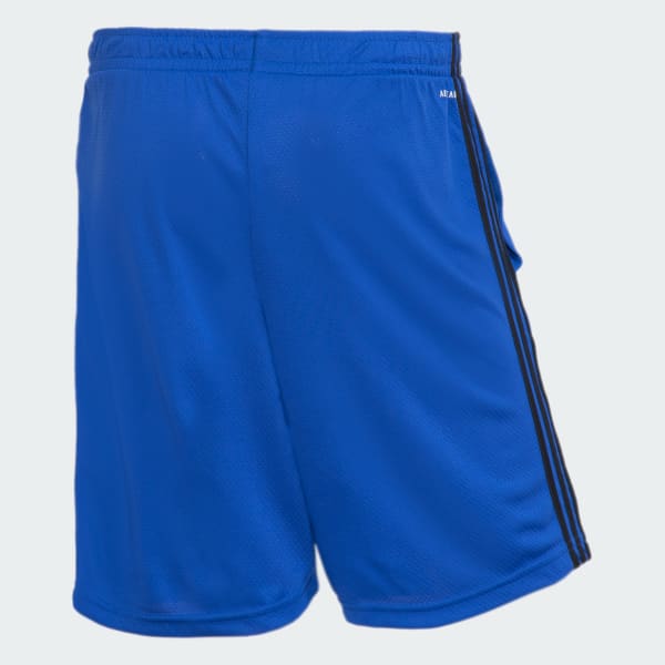 Azul Shorts Malha adidas Três Listras AEROREADY