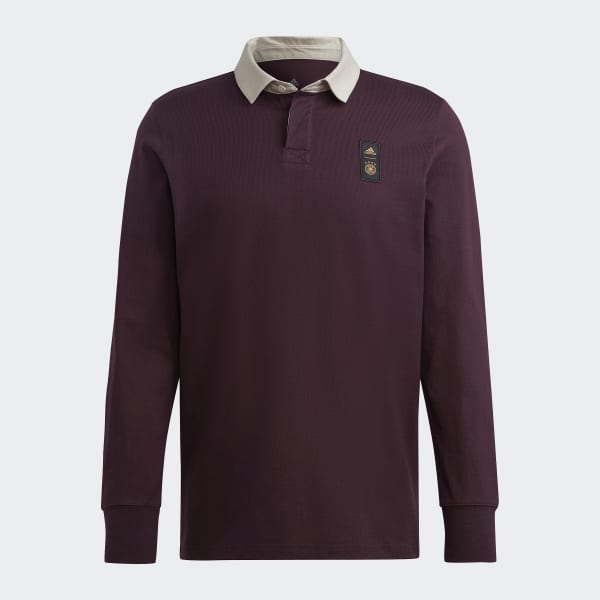 Czerwony Germany Lifestyler Long Sleeve Polo Shirt