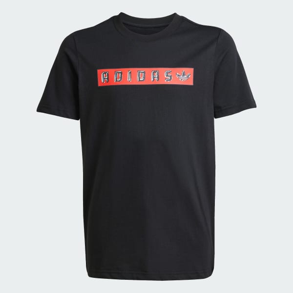 Black Graphic Tee Kids