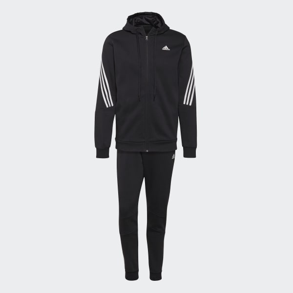 Black adidas Sportswear Cotton Fleece Tracksuit BP144