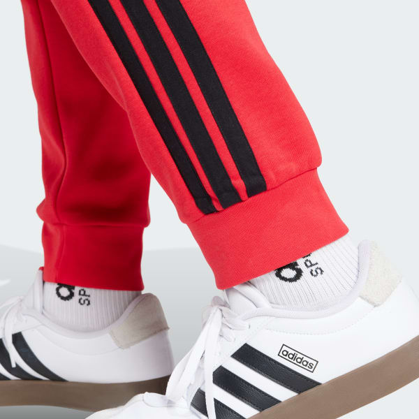 Essentials 3-Stripes Fleece Pants